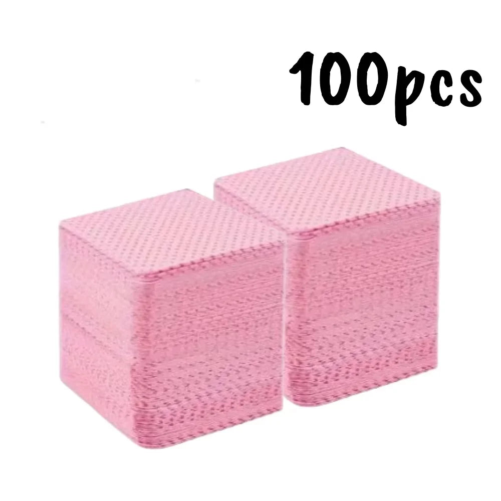 20/600pcs Lint-Free Nail Wipes Gel Cleansing Tissues Aluminum-Free Nail Polish Remover Pads for NaiArt Beauty Cleaning Care Tool 4