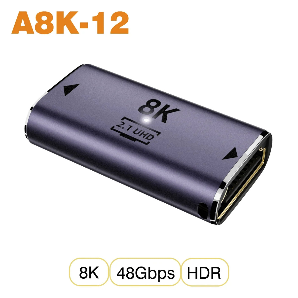 NNBILI HDMI 2.1 Adapter | 48Gbps 8K@60Hz Elbow and Straight Converter 16