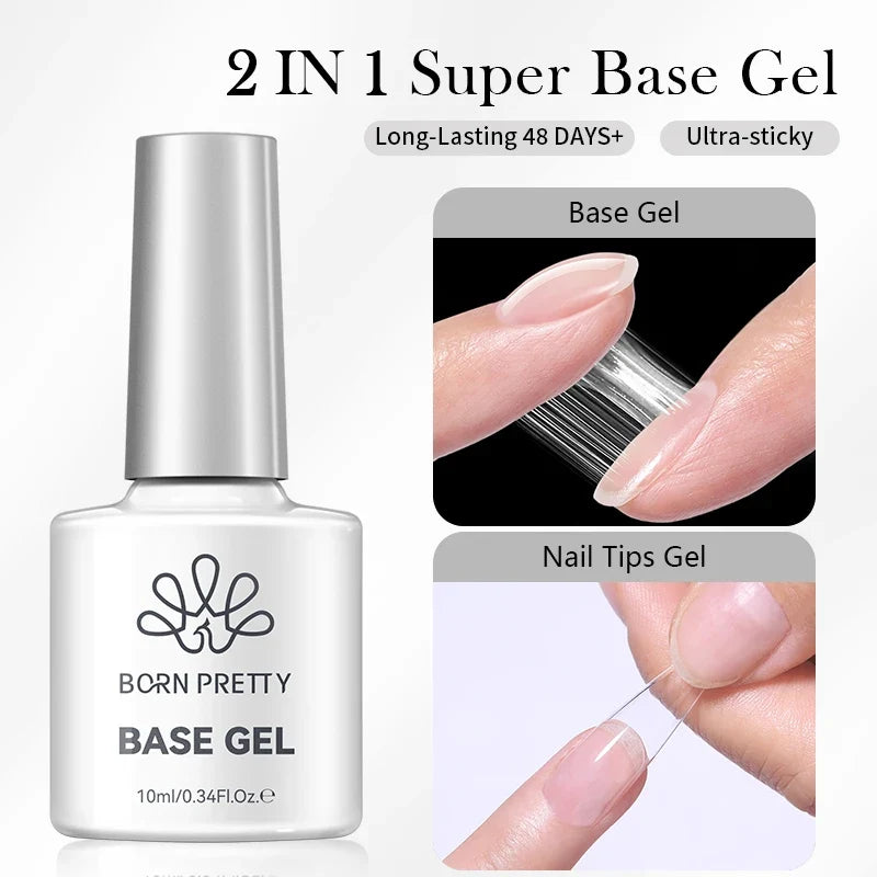 BORN PRETTY Jelly Nude Gel Nail Polish 10ml Light Pink Peach Translucent Color UV Light Cure Gel Varnish Nail Art DIY at Home 90