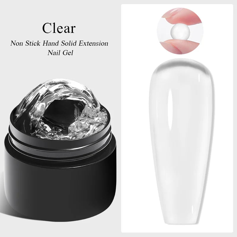 Milky White Nail Extension Gel Clear Nude Building UV Gel For Nails Finger Extensions Form Tips French Nails Manicure Nail Art 34