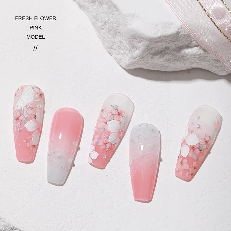 AS 15ml Transfer Foil Gel Nail Polish Soak Off Led Uv Gel Varnish Fast Dry Star Sticker Glue Stamp Gel 5