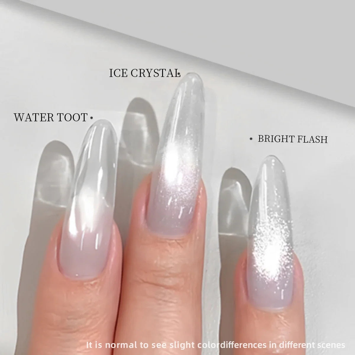 XEIJAYI 3pcs 15ml White Plain water cat's eye Magnetic Gel Nail Polish - Ultra Shine, Quick-Dry, Soak-Off UV/LED Varnish for Stu 3