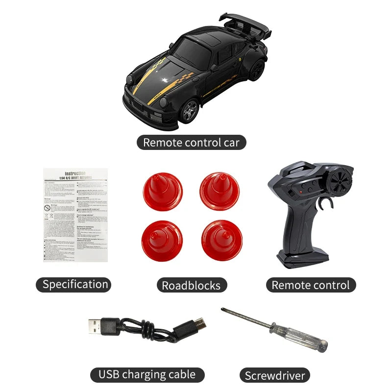 1/64 2.4G High speed Mini Drift Rc Car 4WD Remote Control Car Four Wheel Drive Radio Controlled Mini Racing Model Boy Toy Gifts 9