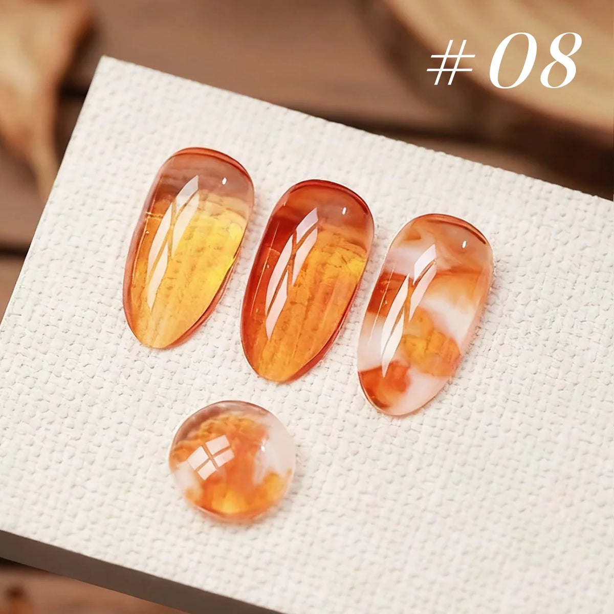 MIANEL 10ML Brown Amber Series Jelly Gel Nail Polish 2026 New Popular Ice Clear Caramel Nail Polish Black Nails 1-6pcs 29