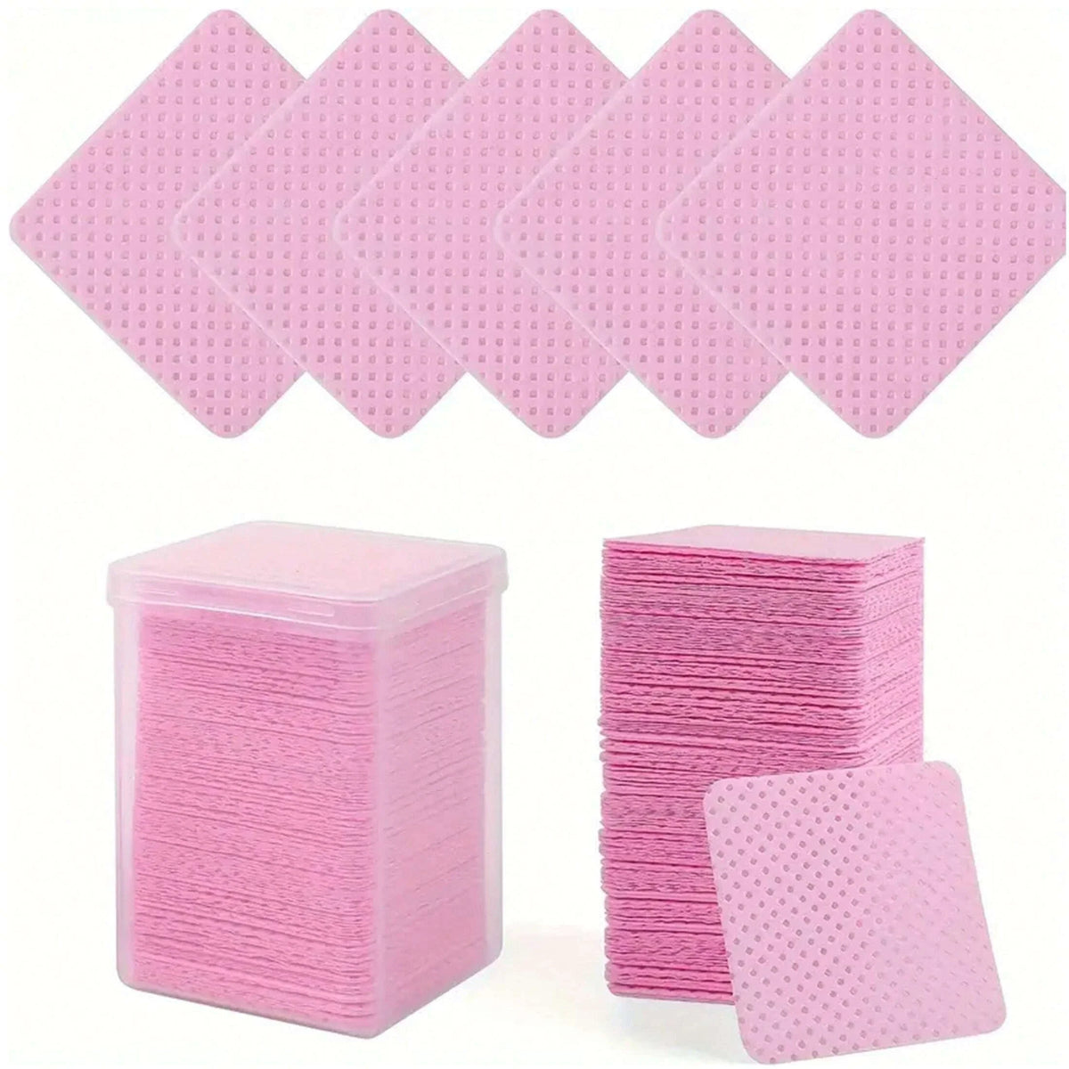 LULAA Glue Wipes Lint Free Nail Wipes Non-Woven Fabric Lash Glue Wipes Nail Polish Remover Wipes Use for Nail Polish Remover 1