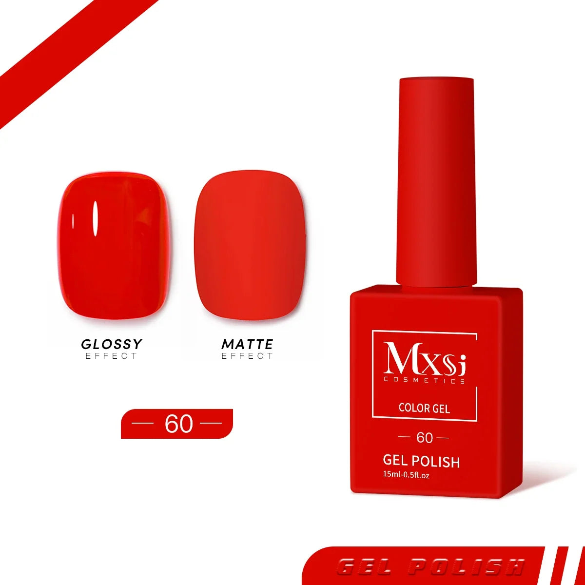 Mxsi 15ml Gel Nail Polish Neon Brown Royal Blue Red Green Pastal Nude Nail Art Varnish Gel Lacquer Top Coat UV Gel Nail Not Set 17