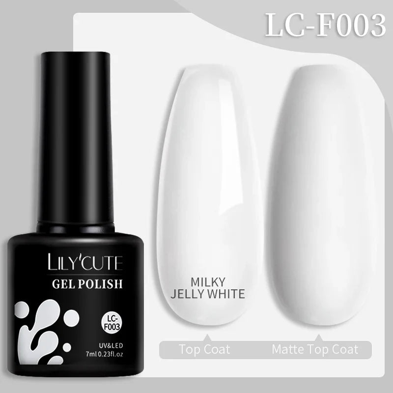 LILYCUTE 7ML Colorful Gel Nail Polish 129 Colors Long Lasting For Manicure Semi Permanent Base Top Coat Nail Art UV Gel Varnish 97