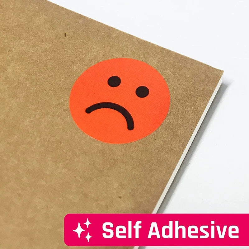 1" Happy Sad Smiling Face Behavior Stickers 120-1200pcs Labels Teachers Classroom School Kids Student Reward Sticker Toys Gifts 6