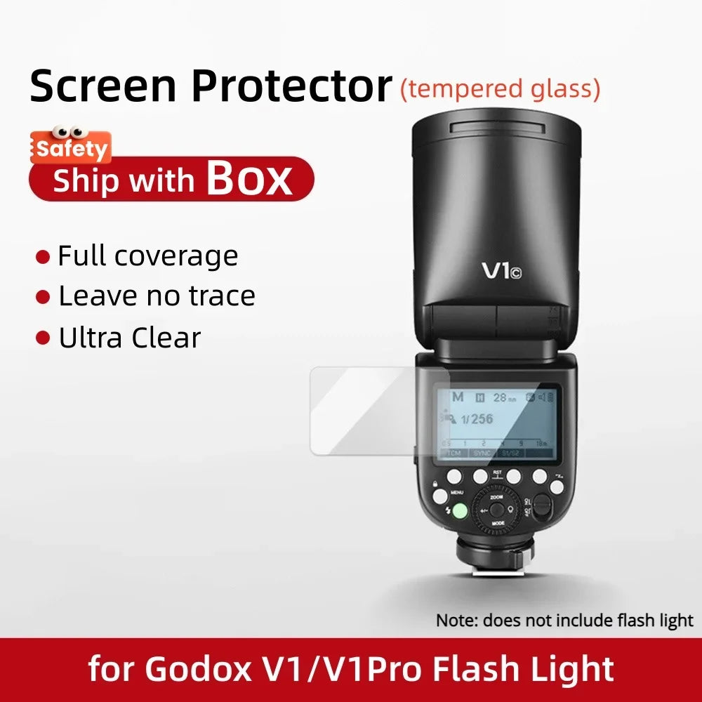 9H Tempered Film Glass Screen Protector Cap for Godox iT30Pro & more 17