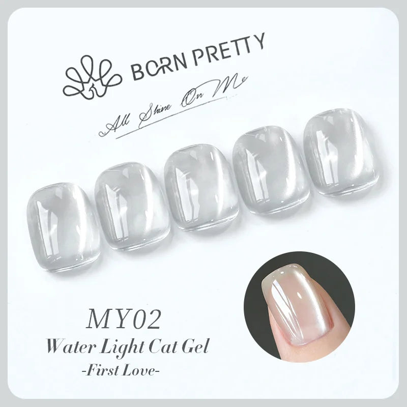 BORN PRETTY 10ml Fruit Purple Grape Cat Magnetic Gel Nail Polish 2025 New Whitening Guava Glass Beads Varnish Nail Supplies 12