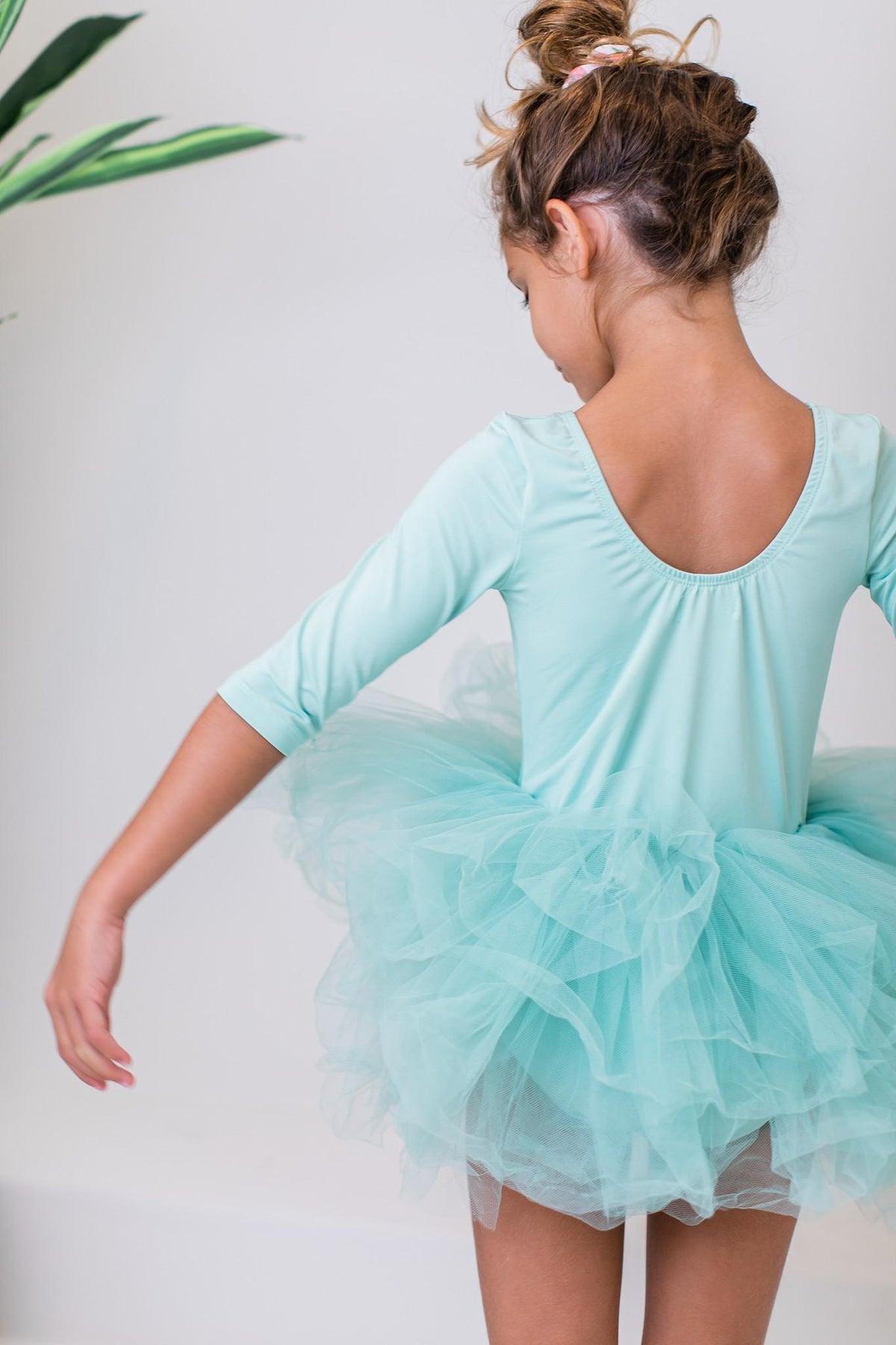 Sage 3/4 Tutu Leotard 1