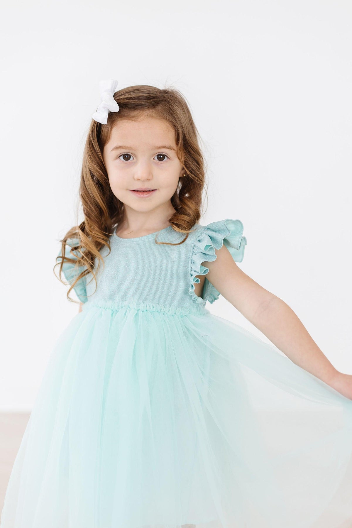 Sage Shimmer Tutu Dress 7