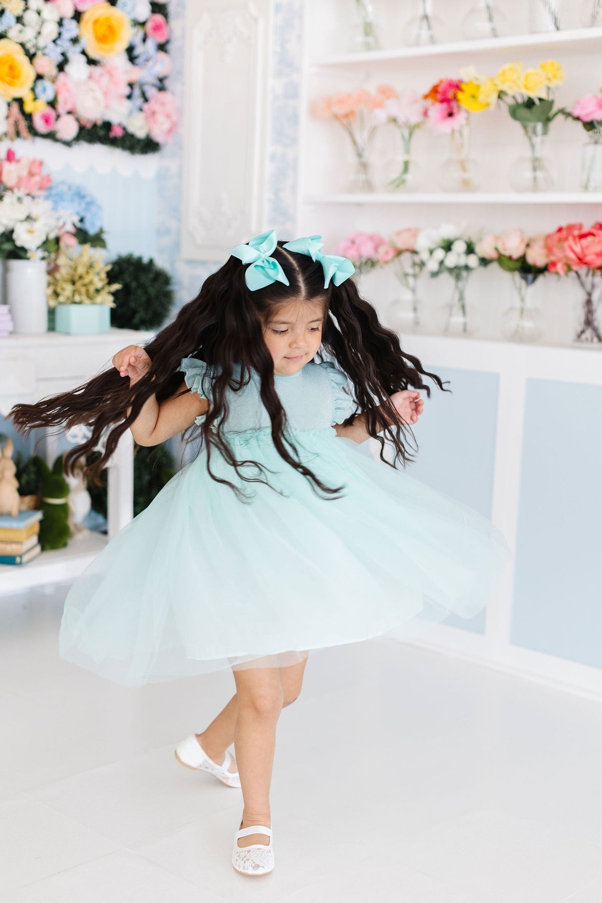 Sage Shimmer Tutu Dress 5