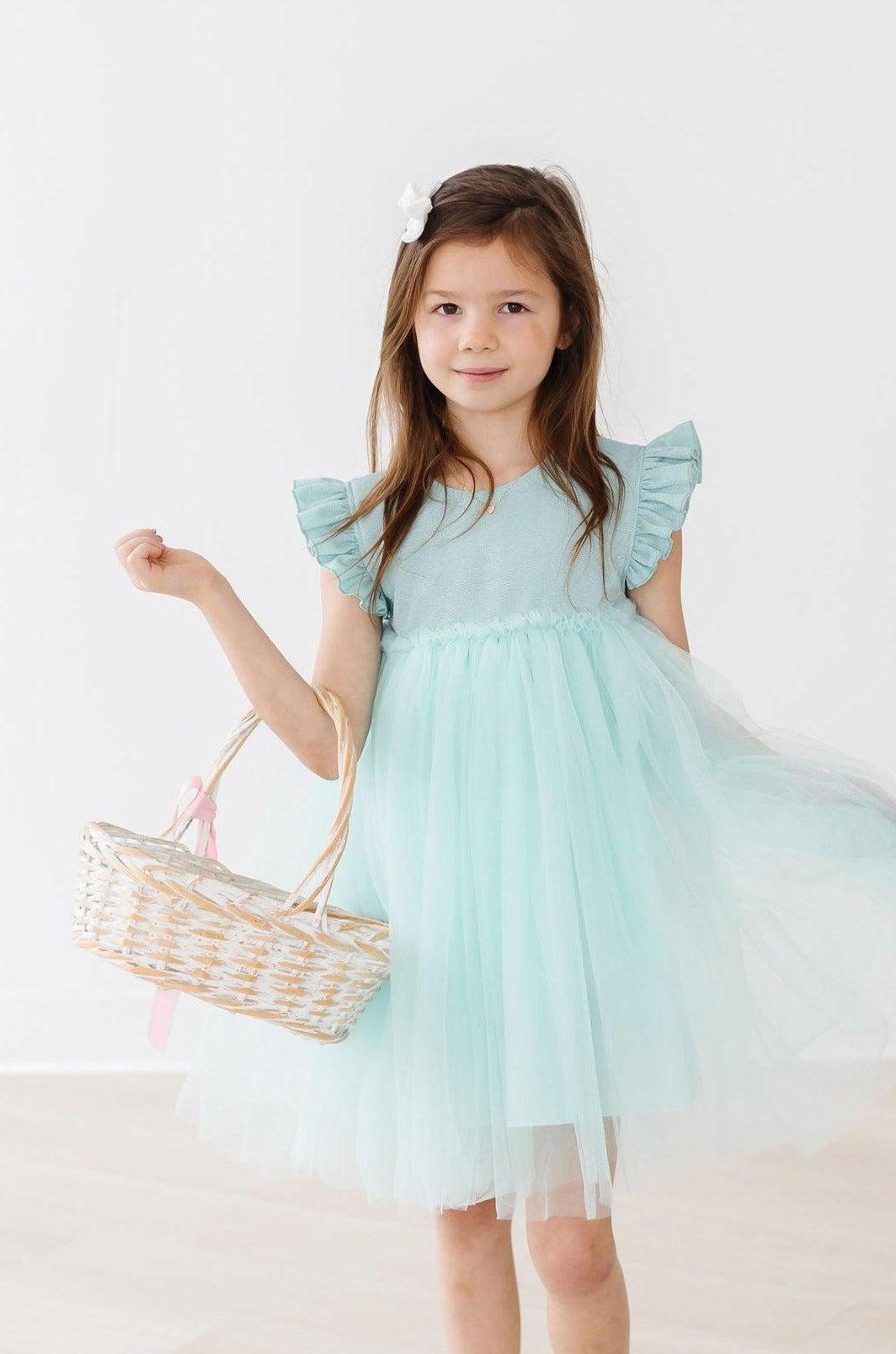 Sage Shimmer Tutu Dress 8