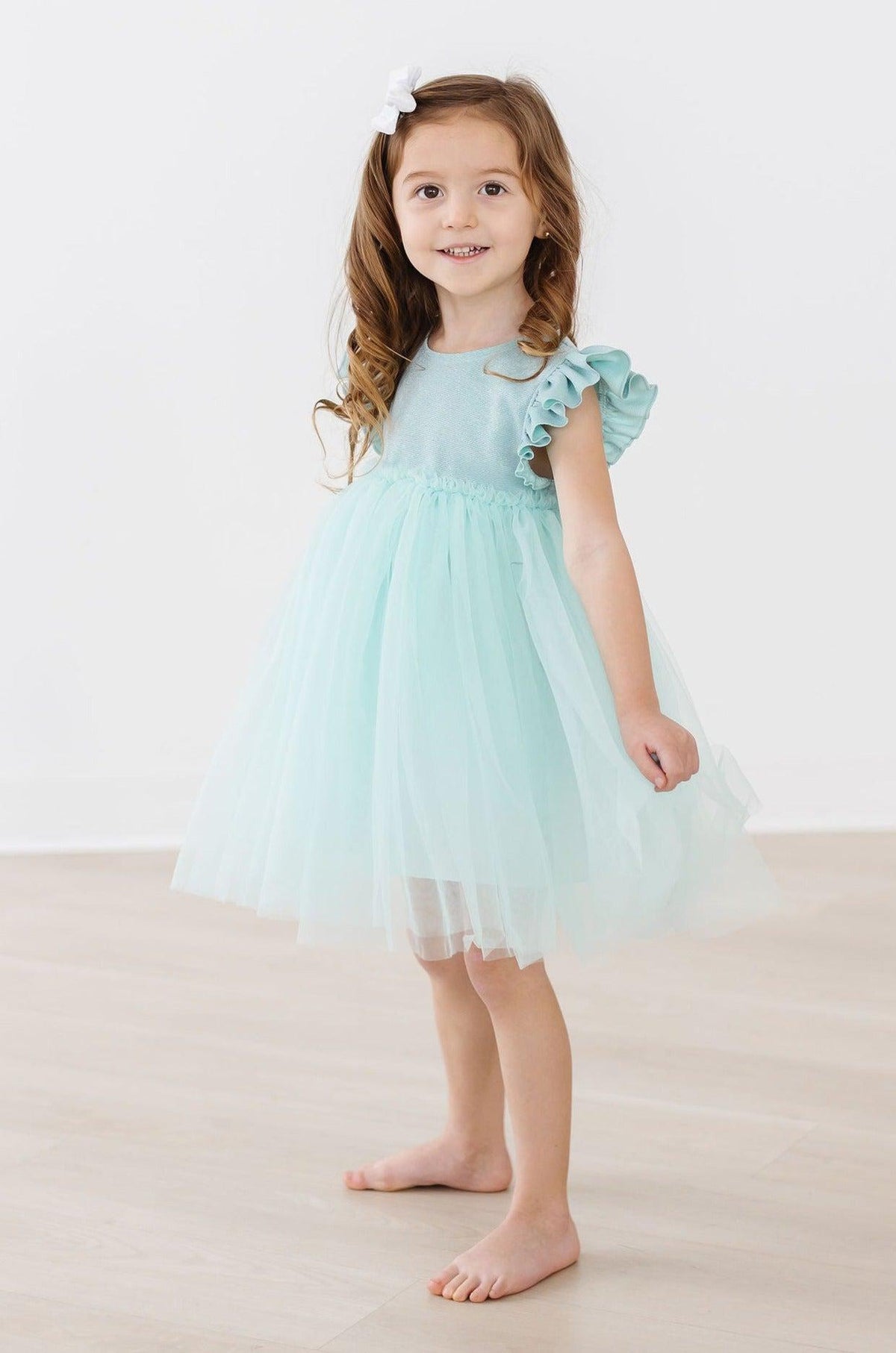 Sage Shimmer Tutu Dress 4