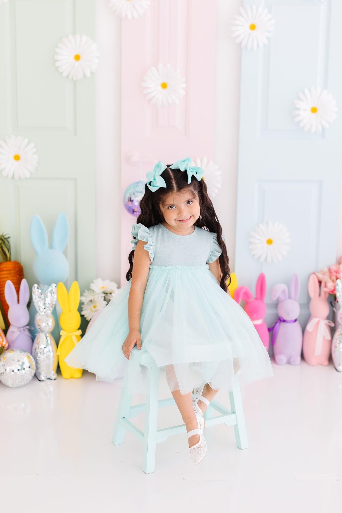 Sage Shimmer Tutu Dress 3