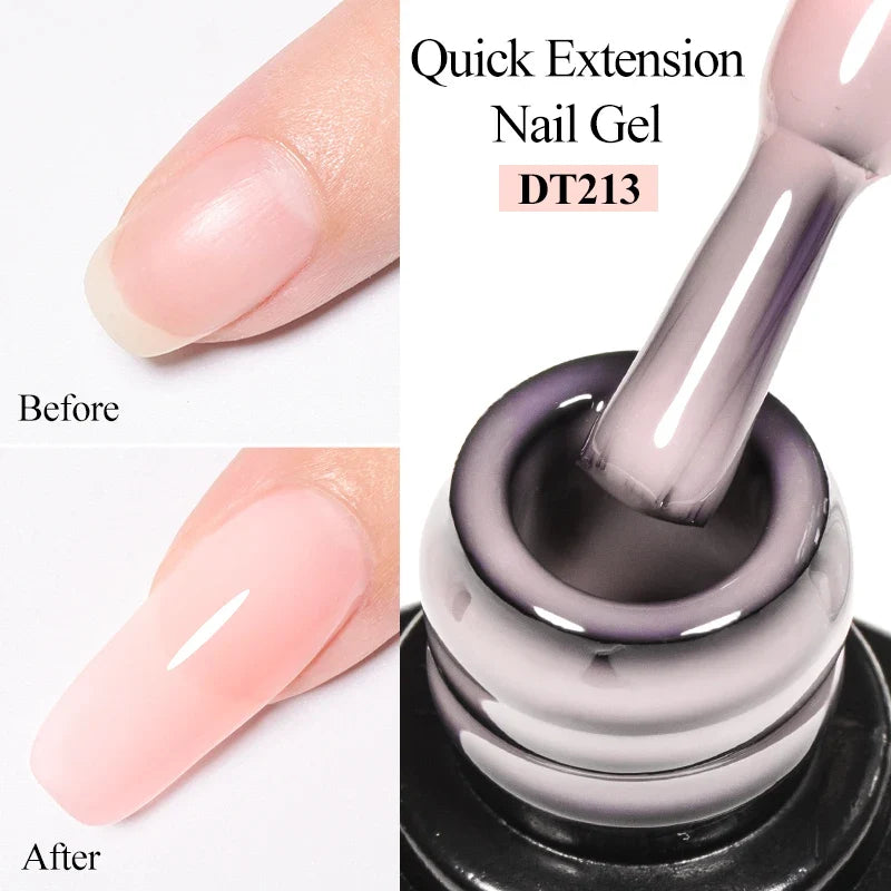 Milky White Nail Extension Gel Clear Nude Building UV Gel For Nails Finger Extensions Form Tips French Nails Manicure Nail Art 84