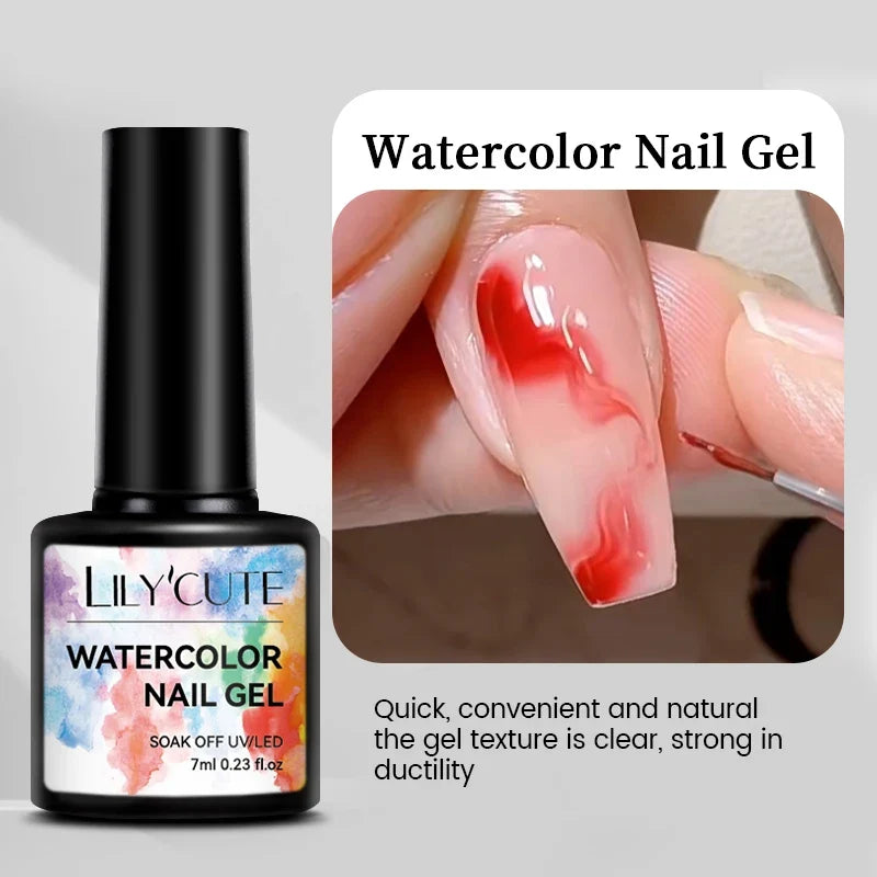 LILYCUTE 7ML Colorful Gel Nail Polish 129 Colors Long Lasting For Manicure Semi Permanent Base Top Coat Nail Art UV Gel Varnish 113