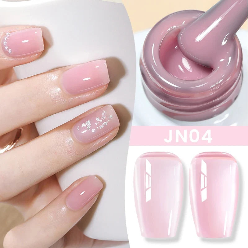 BORN PRETTY 83 Colors 10ml Jelly Nude Gel Nail Polish Autumn Amber Semi Transparent Manicure Soak off UV LED Nails Gel Varnish 19