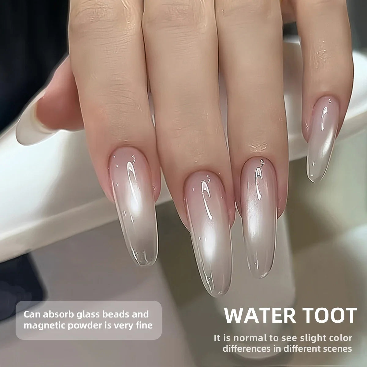 XEIJAYI 3pcs 15ml White Plain water cat's eye Magnetic Gel Nail Polish - Ultra Shine, Quick-Dry, Soak-Off UV/LED Varnish for Stu 5