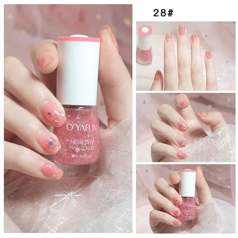 40 Colors Autumn Brown Colors Series Gel Varnish Water Based Nail Polish  Water Based No Baking Quick Dry Peel Off Nail Varnish 5
