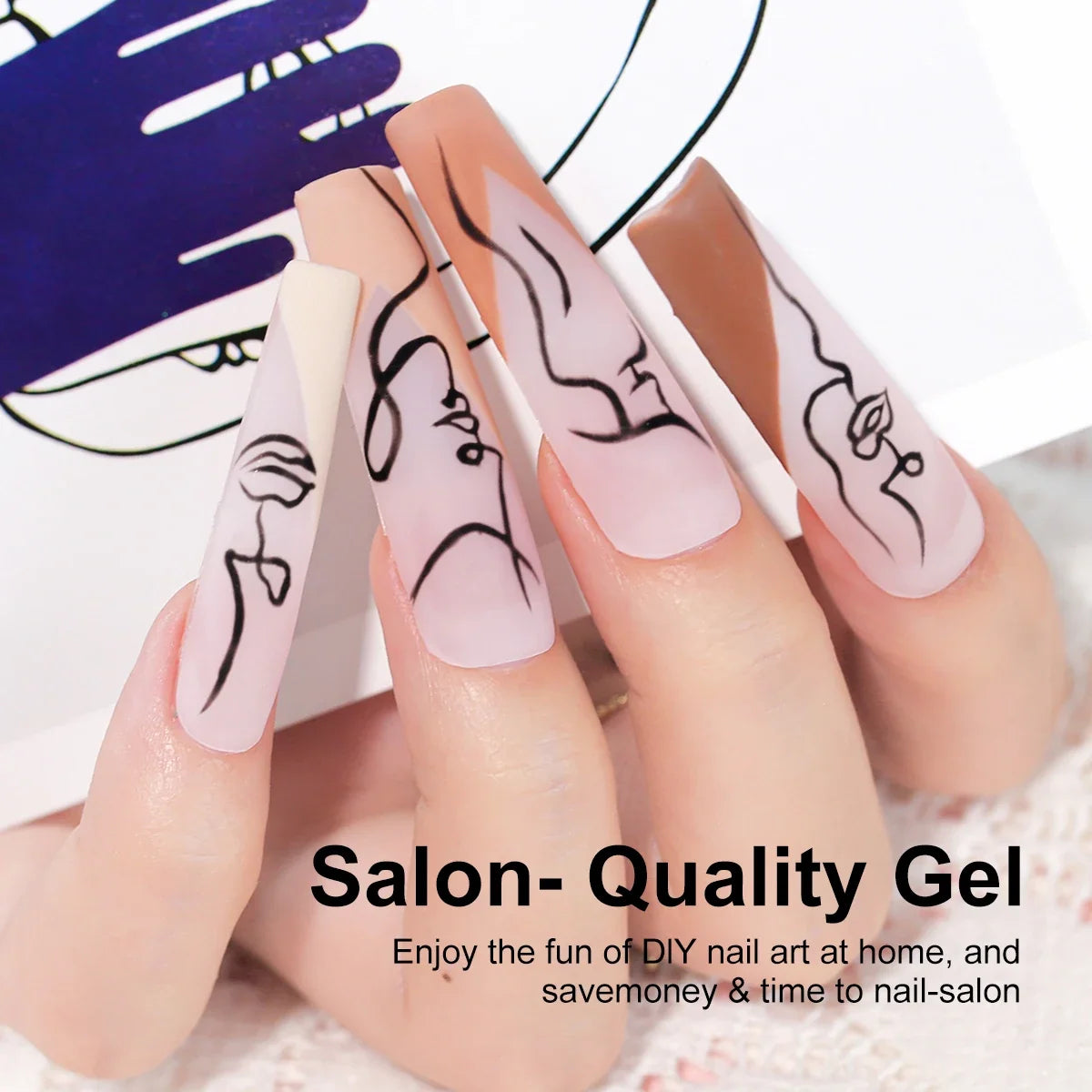 LIMEGIRL Gel Nail Polish Set UV LED Nail Light Gel Nail Kit Semi-Permanent Gel Varn Professional Nail Polishing Art Tool Set 3