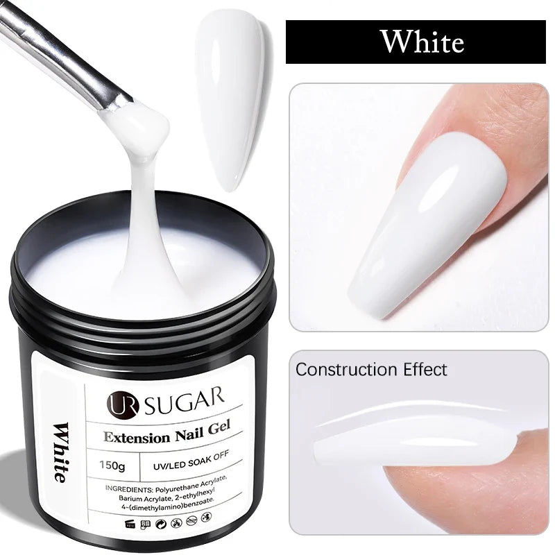 UR SUGAR 150g Rubber Base Gel Nail Polish Sparking Aurora Glitter Rubber Varnish Soak Off Semi permanent UV LED Gel Manicure 9