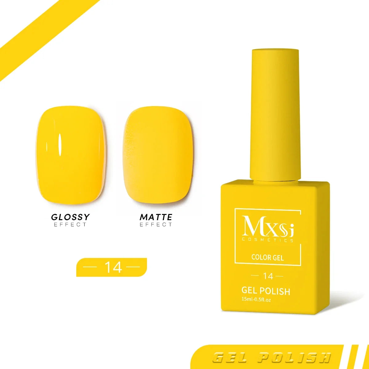 Mxsi 15ml Gel Nail Polish Neon Brown Royal Blue Red Green Pastal Nude Nail Art Varnish Gel Lacquer Top Coat UV Gel Nail Not Set 66