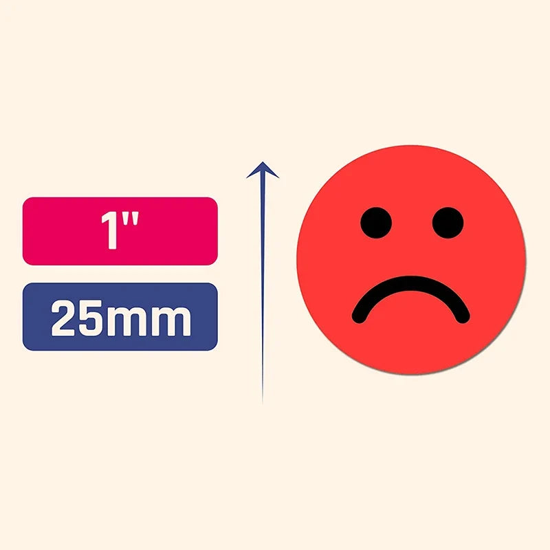 1" Happy Sad Smiling Face Behavior Stickers 120-1200pcs Labels Teachers Classroom School Kids Student Reward Sticker Toys Gifts 4