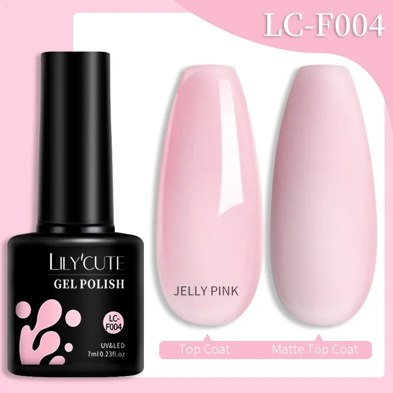 LILYCUTE 7ML Colorful Gel Nail Polish 129 Colors Long Lasting For Manicure Semi Permanent Base Top Coat Nail Art UV Gel Varnish 75