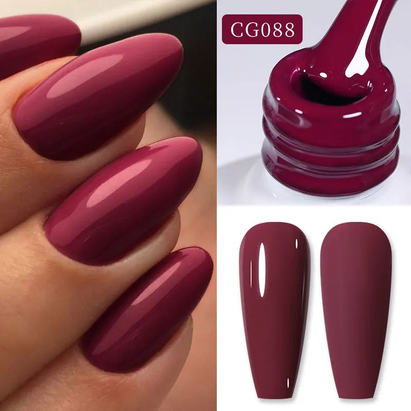 BORN PRETTY 10ml Blood Red Jelly Gel Nail Polish Halloween Nails Art Gel Polish Sheer Translucent Nail Gel for Winter Manicure 114