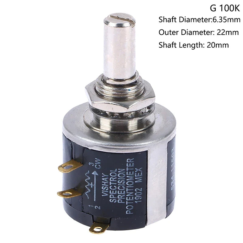 ZLinKJ 534 Series Wire Wound Potentiometer | Precision 2W Multi-Value Resistor 10