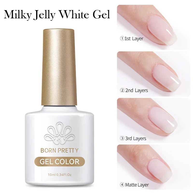 BORN PRETTY 10ml Fruit Purple Grape Cat Magnetic Gel Nail Polish 2025 New Whitening Guava Glass Beads Varnish Nail Supplies 21