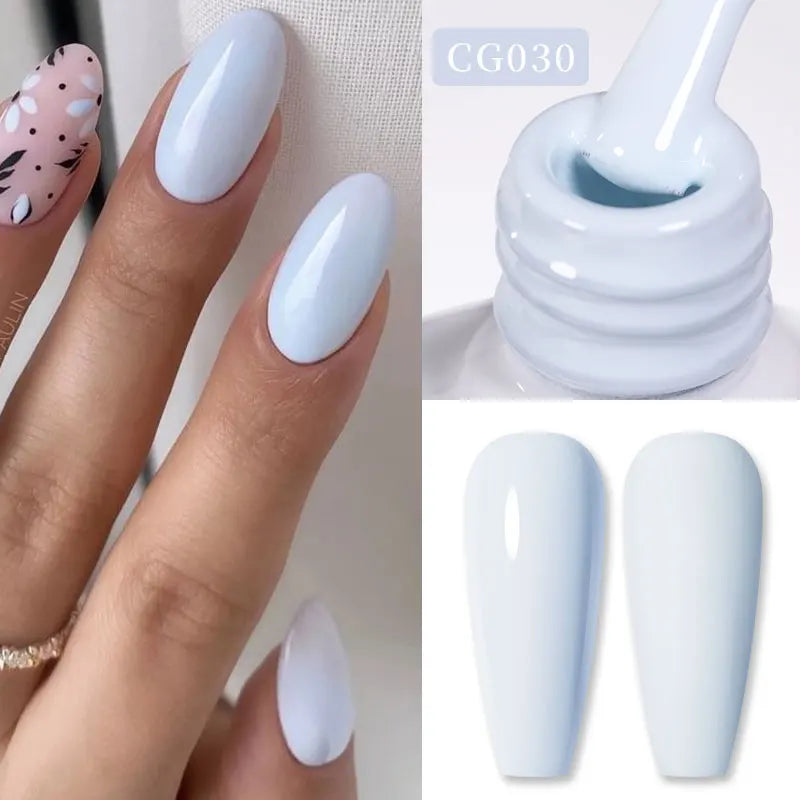 BORN PRETTY Jelly Nude Gel Nail Polish 10ml Light Pink Peach Translucent Color UV Light Cure Gel Varnish Nail Art DIY at Home 42