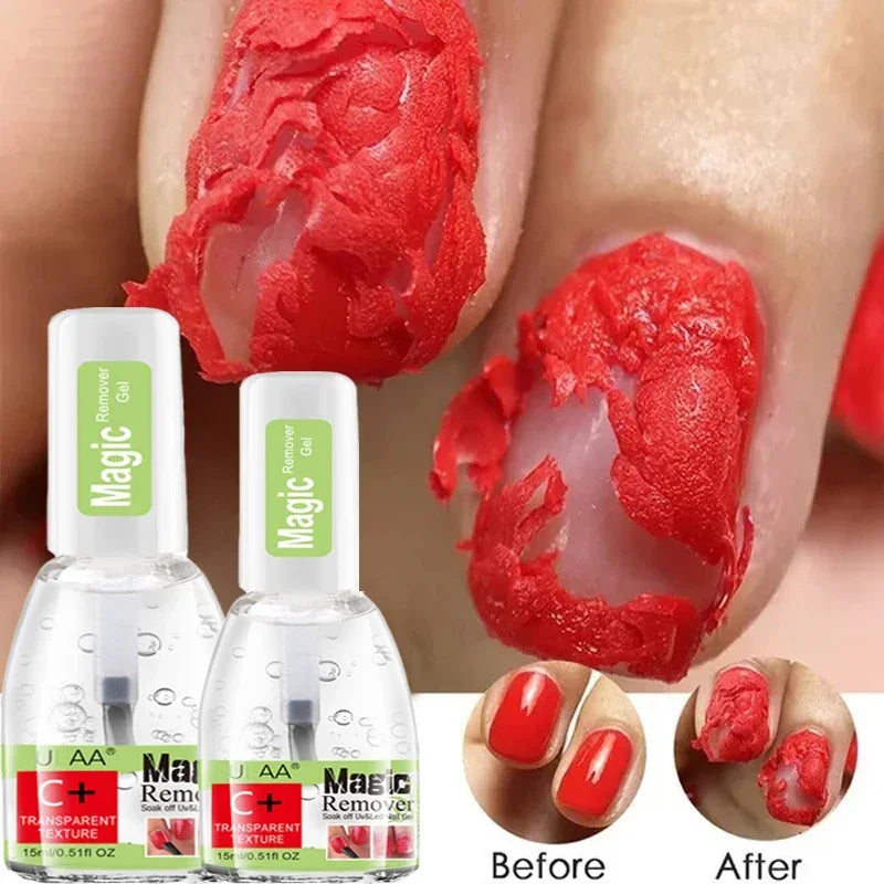 3-5 Mins Fast Remover Magic Remover Gel Nail Polish 15ml Soak Off UV LED Burst Removal Cleaner Nail Art Tools Manicure Cleaner 1