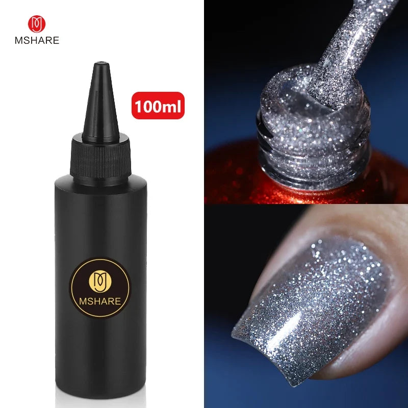 MSHARE 100ML Nail Gel Polish Soak Off UV LED Nails Vernis Semi Permanent Varnish Polish White Red Nail Gel Art 38