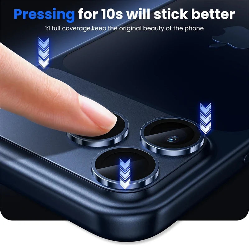 Tempered Glass Lens Protector with Metal Ring 5