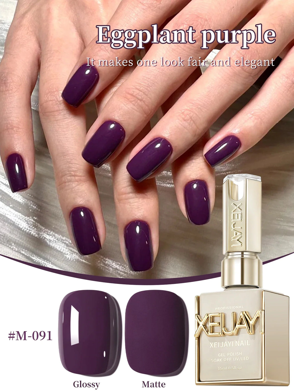 1Pc 15ML Milky White Pure Nail Polish Gel Nail Add Semi-Permanent Soak Off UV LED Construction Gel Varnish 13