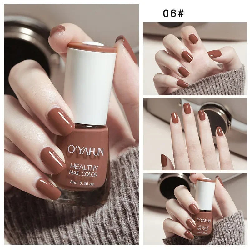 No-bake Nail Polish Nail Art Tearable Quick Dry Normal Without Lamp Nail Polish Glitter Sequins UV Varnish Nails Tools 30