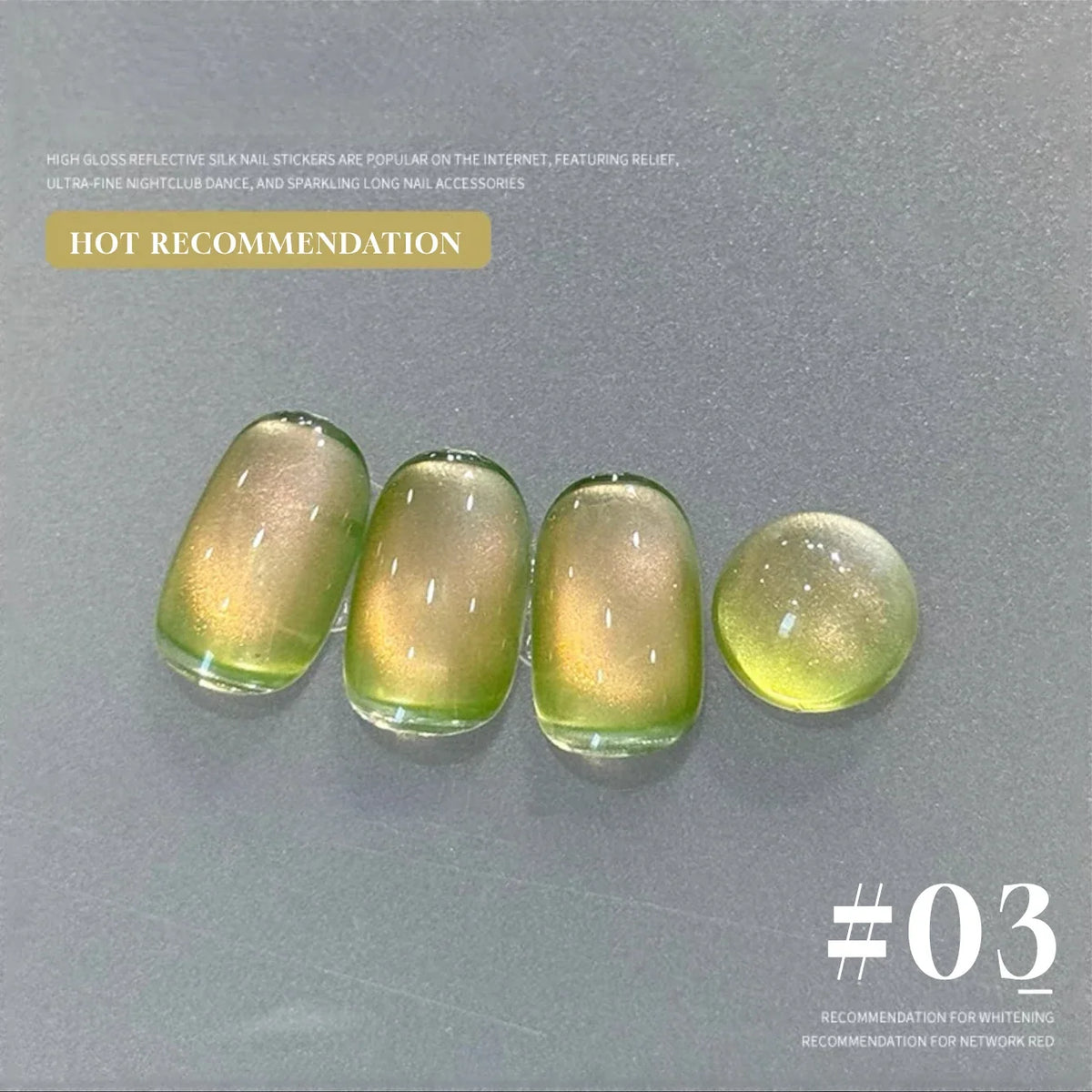 MIANEL 12ML Emperor Green Cat Eye Gel Nail Polish Whitenning Nails Green Nails Suitable For Nail Salons Nail Supplies  1-21pcs 34