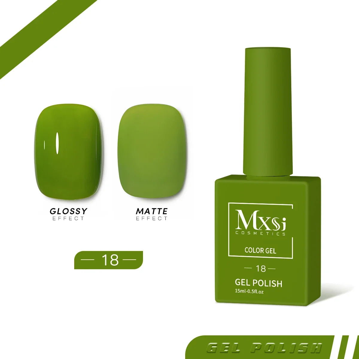 Mxsi 15ml Gel Nail Polish Neon Brown Royal Blue Red Green Pastal Nude Nail Art Varnish Gel Lacquer Top Coat UV Gel Nail Not Set 12