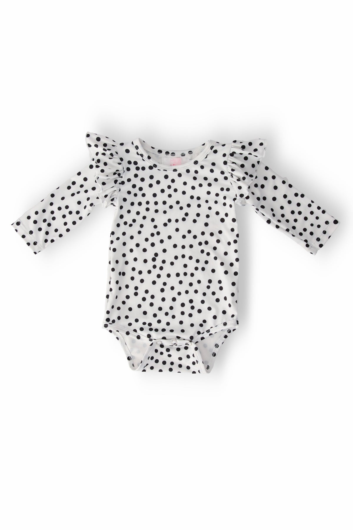 Scattered Dot L/S Flutter Bodysuit 1