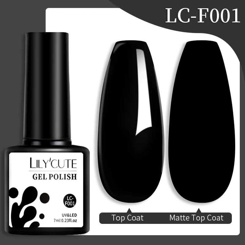 LILYCUTE 7ML Colorful Gel Nail Polish 129 Colors Long Lasting For Manicure Semi Permanent Base Top Coat Nail Art UV Gel Varnish 65