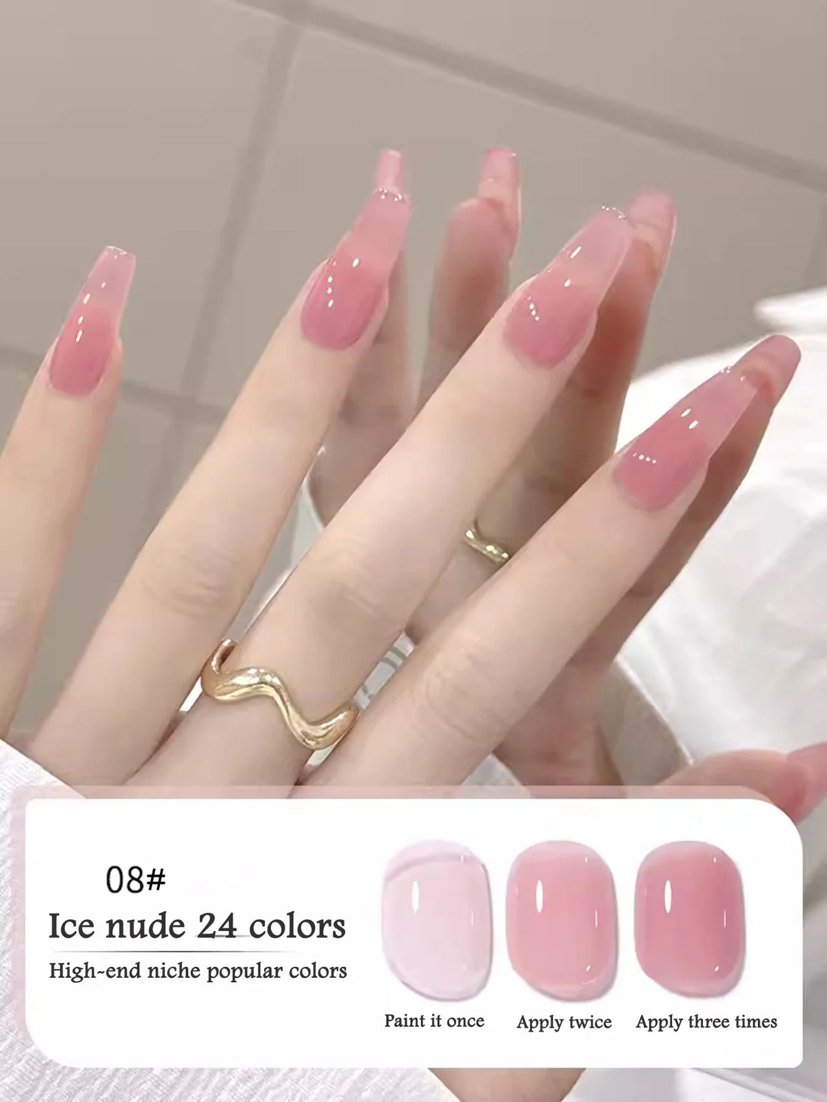 10ML 1-24PCS Milk White Jelly Gel Nail Polish Nail Art 2026 New Popular Nail Supplies UV LED Light Nails Black Red Nails 33