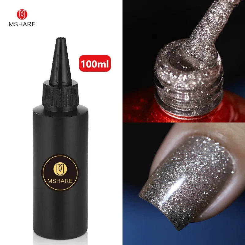 MSHARE 100ML Nail Gel Polish Soak Off UV LED Nails Vernis Semi Permanent Varnish Polish White Red Nail Gel Art 40