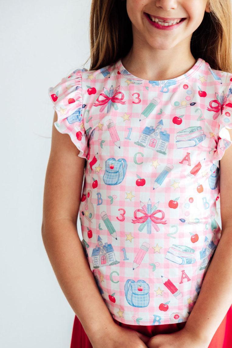 School Days S/S Ruffle Tee 3