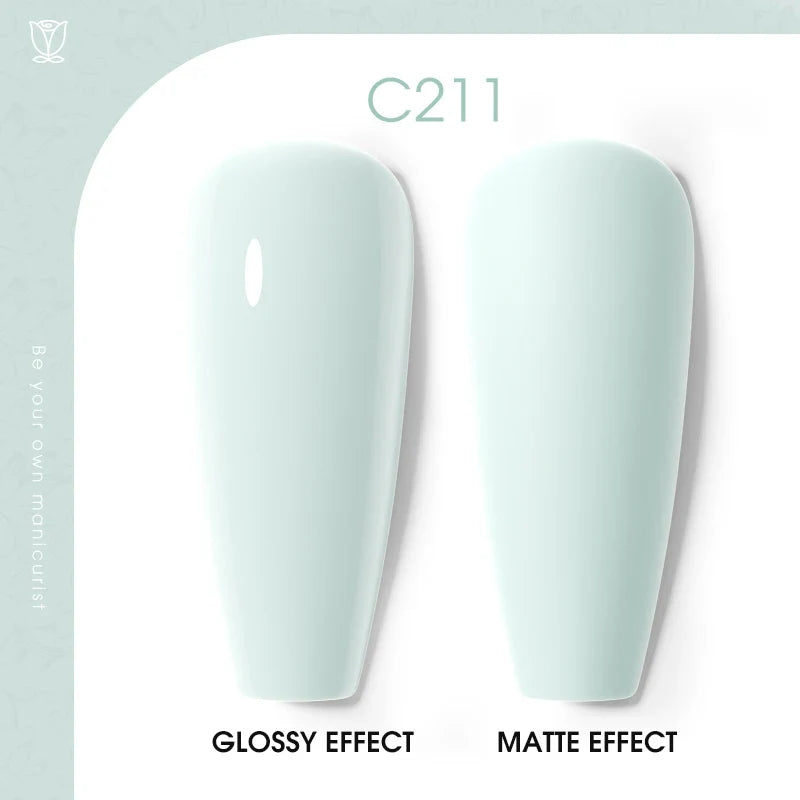 ROSALIND 7ml/15ml Summer Green Gel Nail Polish Semi Permanent Nail Art Manicure Soak Off Top Base Matt Hybrid Varnishes UV Gel 41