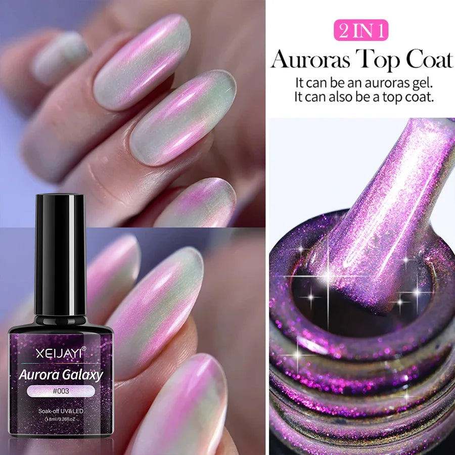 XEIJAYI Pink Cat Eye Gel Nail Polish Ceramic Magnetic Gel UV Semi-permanent Enamels Varnish Nail Supplies For Professionals Gel 14
