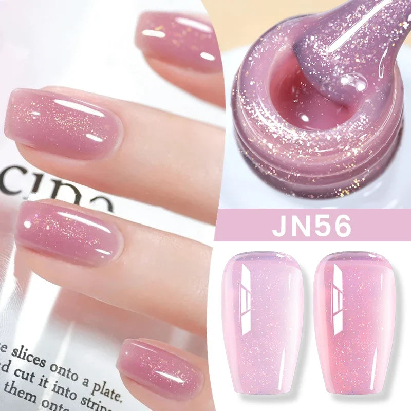 BORN PRETTY 83 Colors 10ml Jelly Nude Gel Nail Polish Autumn Amber Semi Transparent Manicure Soak off UV LED Nails Gel Varnish 9