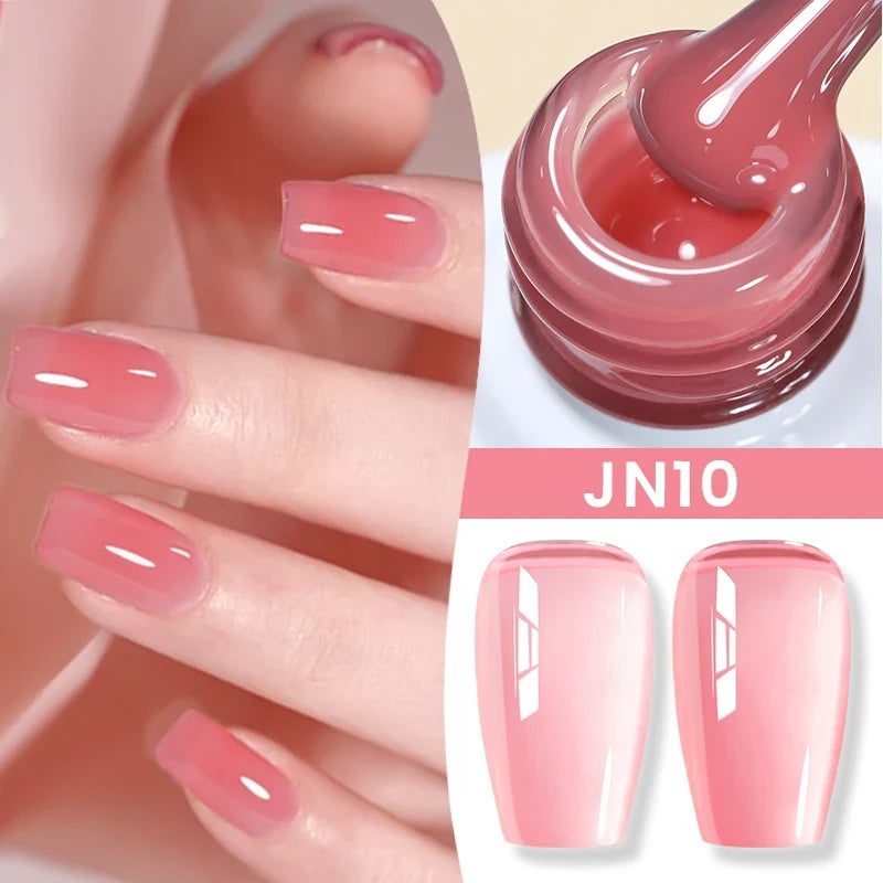 BORN PRETTY 83 Colors 10ml Jelly Nude Gel Nail Polish Autumn Amber Semi Transparent Manicure Soak off UV LED Nails Gel Varnish 59